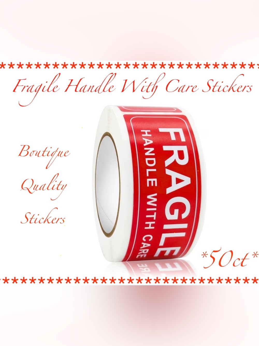 Fragile Handle With Care Stickers Boutique Quality ~New